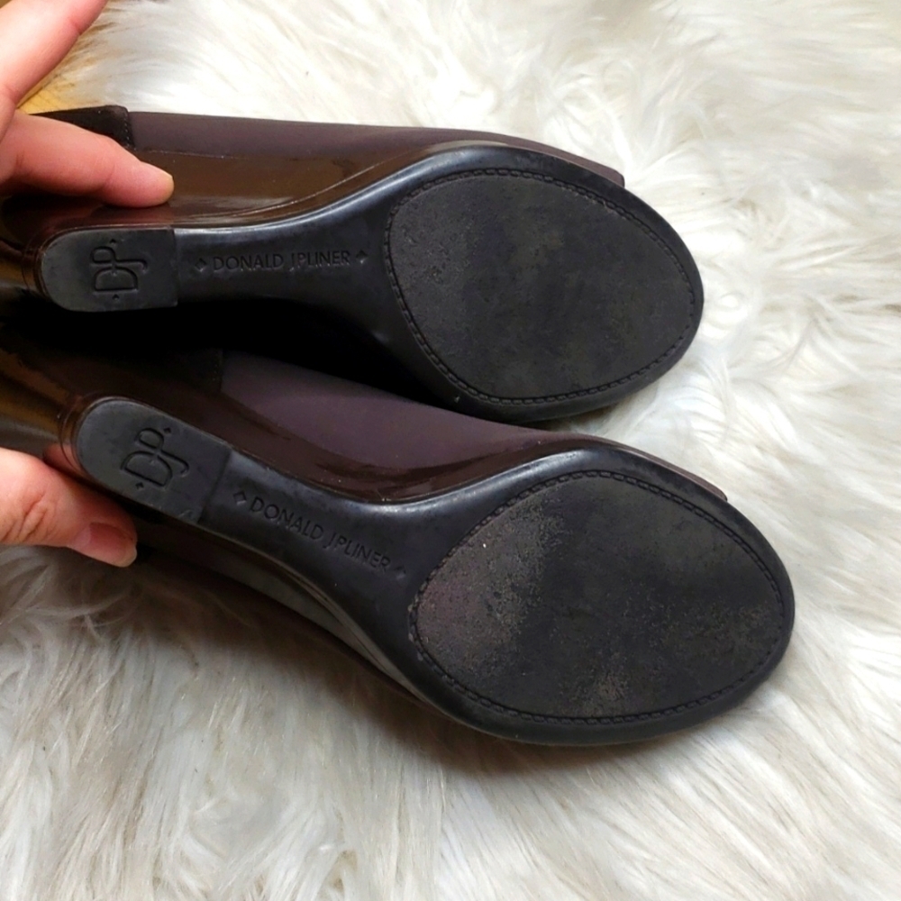 Donald J Pliner Hanna Open Toe Wedge Bootie 6.5 - Picture 8 of 9